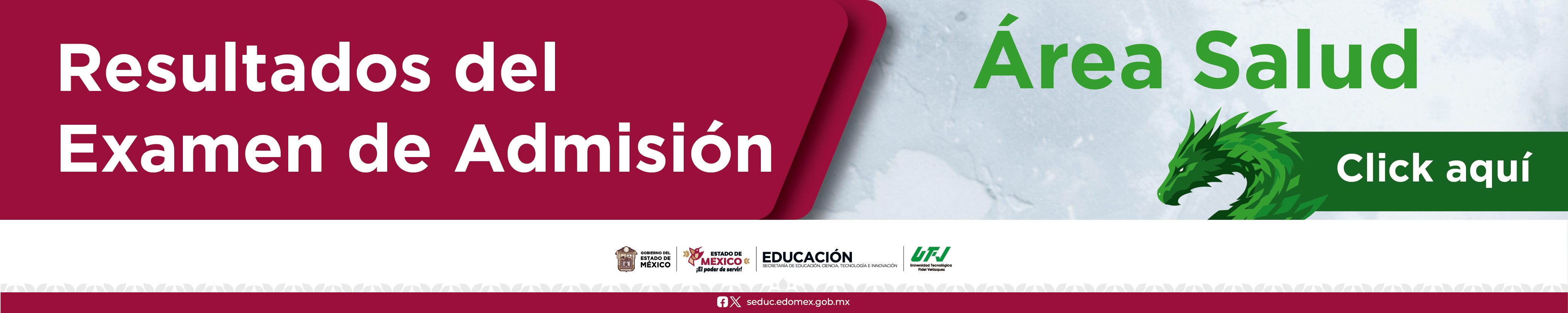 Resultados de Examen Área Salud